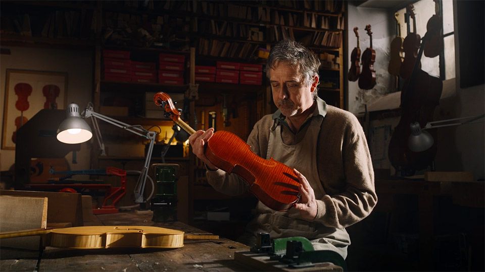 Liutaio Lavorazione Violino